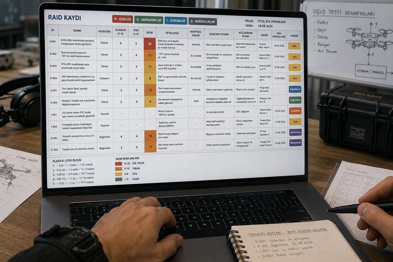 RAID Log'unuz Gerçekten Çalışıyor mu? Risk Yönetiminin Sahadaki Hali